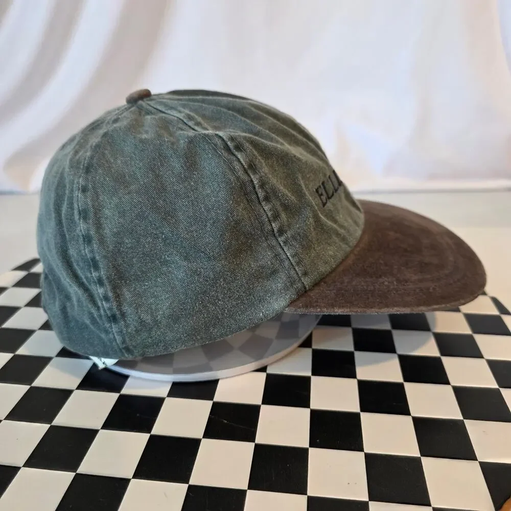 KP Caps Ellis Foster Faded Green Suede Brim Strapback Dad Hat